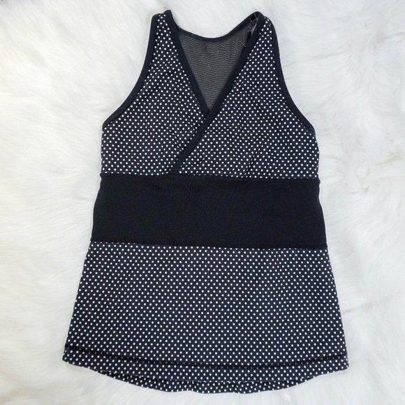 lululemon athletica Tops - Lululemon Polka Dot Yoga Top